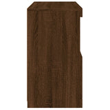 Sideboard with LED Lights Brown Oak 60x37x67 cm 836657