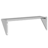 ZNTS Wall Shelf 100x30x31 cm Silver Stainless Steel 30273