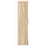 Bathroom Cabinet with Roll Holder Sonoma Oak 39x22x90 cm 858526