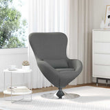 Egg Chair Dark Grey 63 x 73 x 90 cm Fabric 42002737
