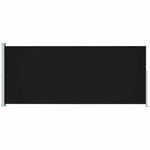 ZNTS Patio Retractable Side Awning 200x500 cm Black 313417