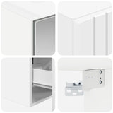 Bathroom Cabinet Set 5 pcs White Engineered Wood 3407343