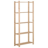 5-Tier Storage Rack 80x28.5x170 cm Solid Pinewood 327320