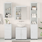 Bathroom Furniture Set TULUM 5 pcs White 60 x 34 x 63 cm 3398054