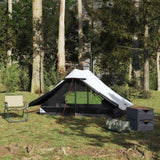 Camping Tent 2-Person White Blackout Fabric Waterproof 4009437