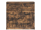 Drawer Cabinet Smoked Oak 66 x 34.5 x 87 cm Engineered Wood 895760