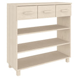 Console Table HAMAR Honey Brown 90x35x90 cm Solid Wood Pine 340464