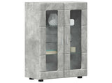 Sideboard with Shelf FLORIN Concrete Grey 55.5 x 29 x 100 cm 880254