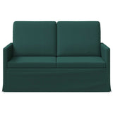 2 Seater Sofa Dark Green 130 x 81 x 82 cm Fabric 42041045