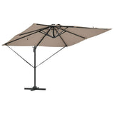 Umbrella Taupe 286 x 284 x 270 cm Aluminium and Polyester 42003322