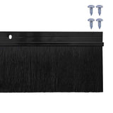 Screw-on Door Brush Seals 12 pcs Black 100 cm Aluminium Alloy 42019592