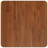 Square Table Top Dark Brown 50x50x4cm Treated Solid Wood Oak 343075