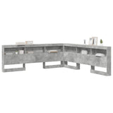 Storage Headboard Concrete Grey Engineered Wood 3335512