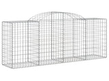 Arched Gabion Baskets 50 pcs 200x50x100/120 cm Galvanised Iron 3146339