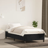 Bed Frame without Mattress Black 90x190 cm Single Single Velvet 349880