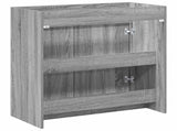 Bathroom Under Sink Cabinet Grey Sonoma 78.5 x 37.5 x 81 cm 890789