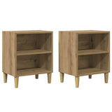 Bedside Cabinets 2 pcs Artisan Oak 40x30x50 cm Engineered Wood 856419