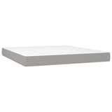 Pocket Spring Bed Mattress Medium Light Grey 152x203x20 cm Queen 347878