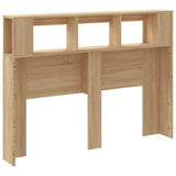 LED Headboard Sonoma Oak 140x18,5x103,5 cm Engineered Wood 837346