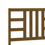 Bed Headboard Honey Brown 206x4x100 cm Solid Wood Pine 817863