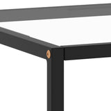 ZNTS Coffee Table Black with Tempered Glass 100x50x35 cm 322879