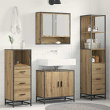 Bathroom Furniture Set 4 pcs Artisan Oak Engineered Wood 3402510