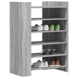 ZNTS Shoe Cabinet Grey Sonoma 74.5x37.5x100 cm Engineered Wood 848435