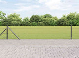 Welded Wire Fence with Concrete Base 50 x 0.5 m 3353683