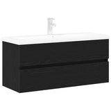 Bathroom Sink Cabinet Black Oak 100 x 39 x 62 cm 3333140