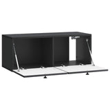Wall-Mounted TV Cabinet Black 78.5 x 31 x 30 cm Engineered Wood 898206