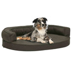 ZNTS Ergonomic Dog Bed Mattress 75x53 cm Linen Look Dark Grey 171290