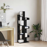 Bookcase Black Oak 48 x 25.5 x 140 cm Engineered Wood 862681