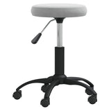 Office Swivel Chair Light Grey Velvet 333174