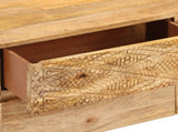 TV Cabinet Solid Mango Wood 110x30x40 cm 246144