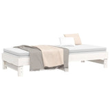 ZNTS Pull-out Day Bed without Mattress White 2x cm 823380