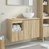 Bathroom Furniture Set 2 pcs Sonoma Oak Engineered Wood 3404036