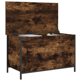 Storage Bench Smoked Oak 80x42.5x50 cm Engineered Wood 839015