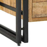 Bedside Cabinet 40x40x59 cm Solid Rough Wood Mango 4016694