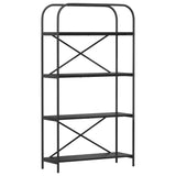 Bookshelf Black Oak 80 x 30 x 146 cm Engineered wood 879839
