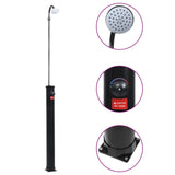 Garden Solar Shower Black 215 cm 8 L 92295
