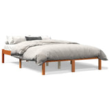 Bed Frame without Mattress Wax Brown 140x200 cm Solid Wood Pine 844857