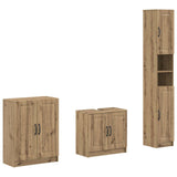 3 Piece Bathroom Cabinet Set UTRECHT Artisan Oak 3417494