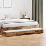 Bed Drawers Old Wood 180 x 36.5 x 16.5 cm Engineered Wood 866985