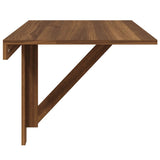 Folding Wall Table Brown Oak 100x60x56 cm Engineered Wood 342652