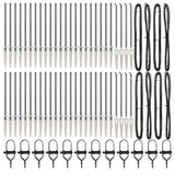 Fence Post Other 52 pcs Silver 3.2 x 3.2 x 80 cm Steel 3350186
