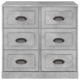 Sideboard Concrete Grey 70x35,5x67,5 cm Engineered Wood 816436