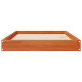 Dog Bed Wax Brown 92 x 64 x 9 cm Solid Pine Wood 867646