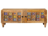 Coffee Table Natural 80 x 50 x 40 cm Solid Mango Wood 4018265