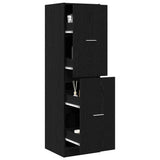 Apothecary Cabinet Black oak 40 x 41 x 144.5 cm Engineered wood 3365623