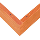 Garden Planter Wax Brown 90x90x23 cm Solid Wood Pine 847205